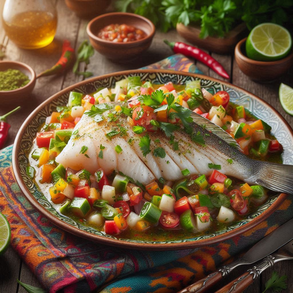 Steamed Cajun Flounder Ceviche Steamed Cajun Flounder Ceviche